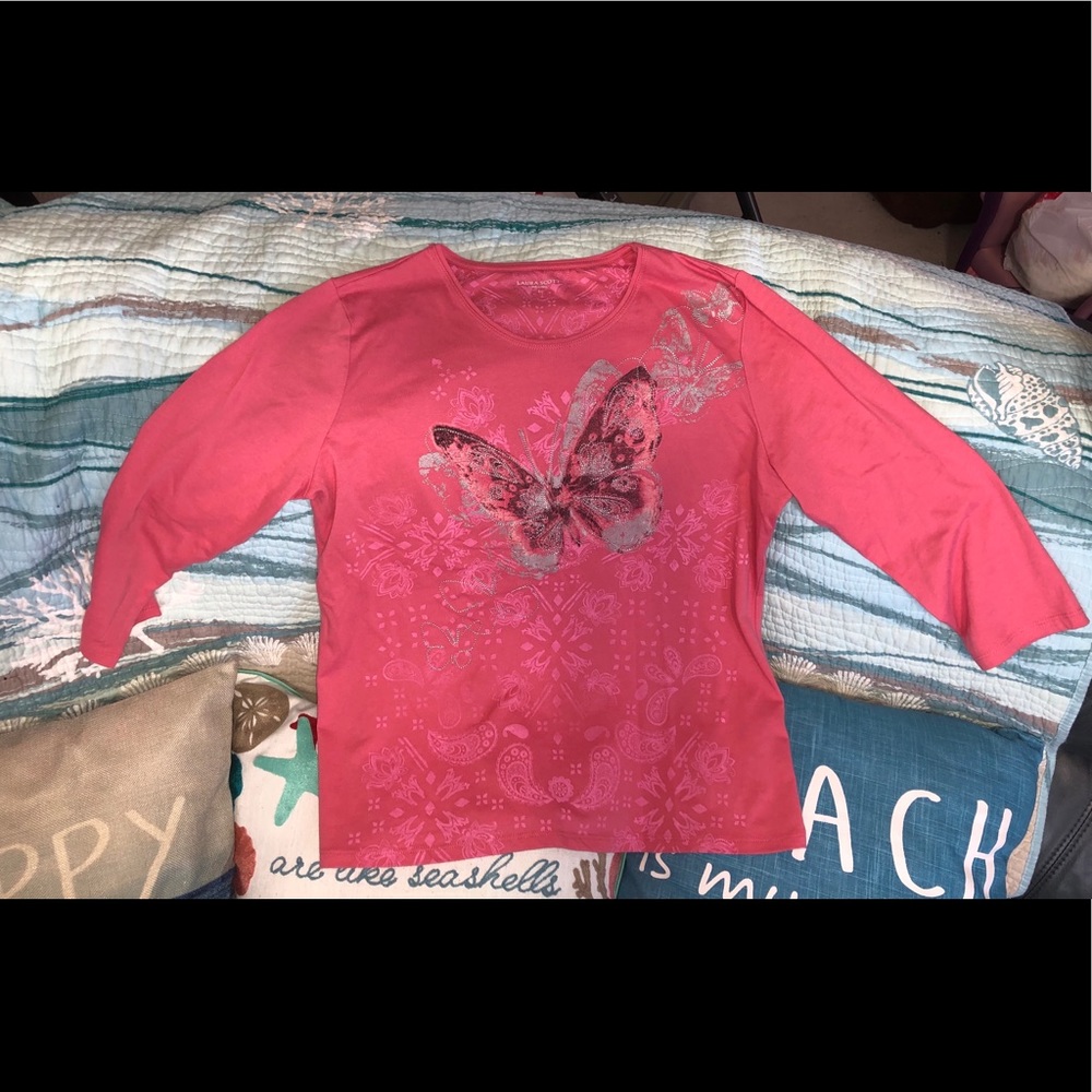 Laura Scott Butterfly Shirt